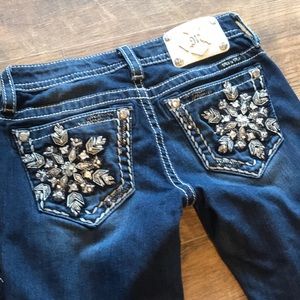 Snowflake Miss Me Skinny Jean